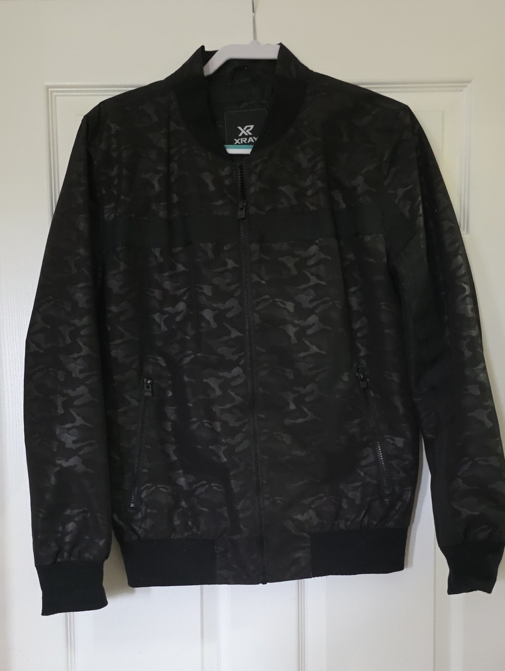 XRAY Black Camouflage Bomber Jacket